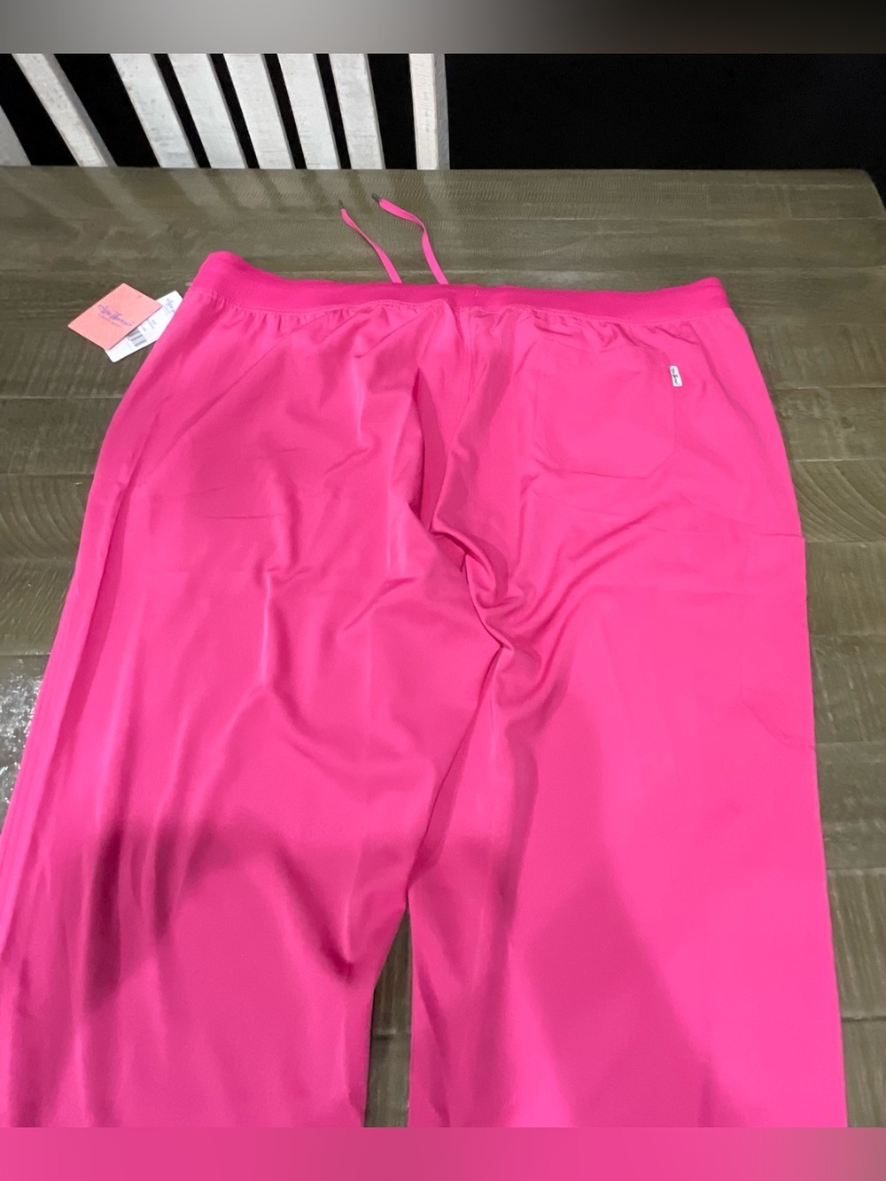 Scrubs pants for women Bright Hot Pink Straight-Leg Pants - Picture 4 of 6